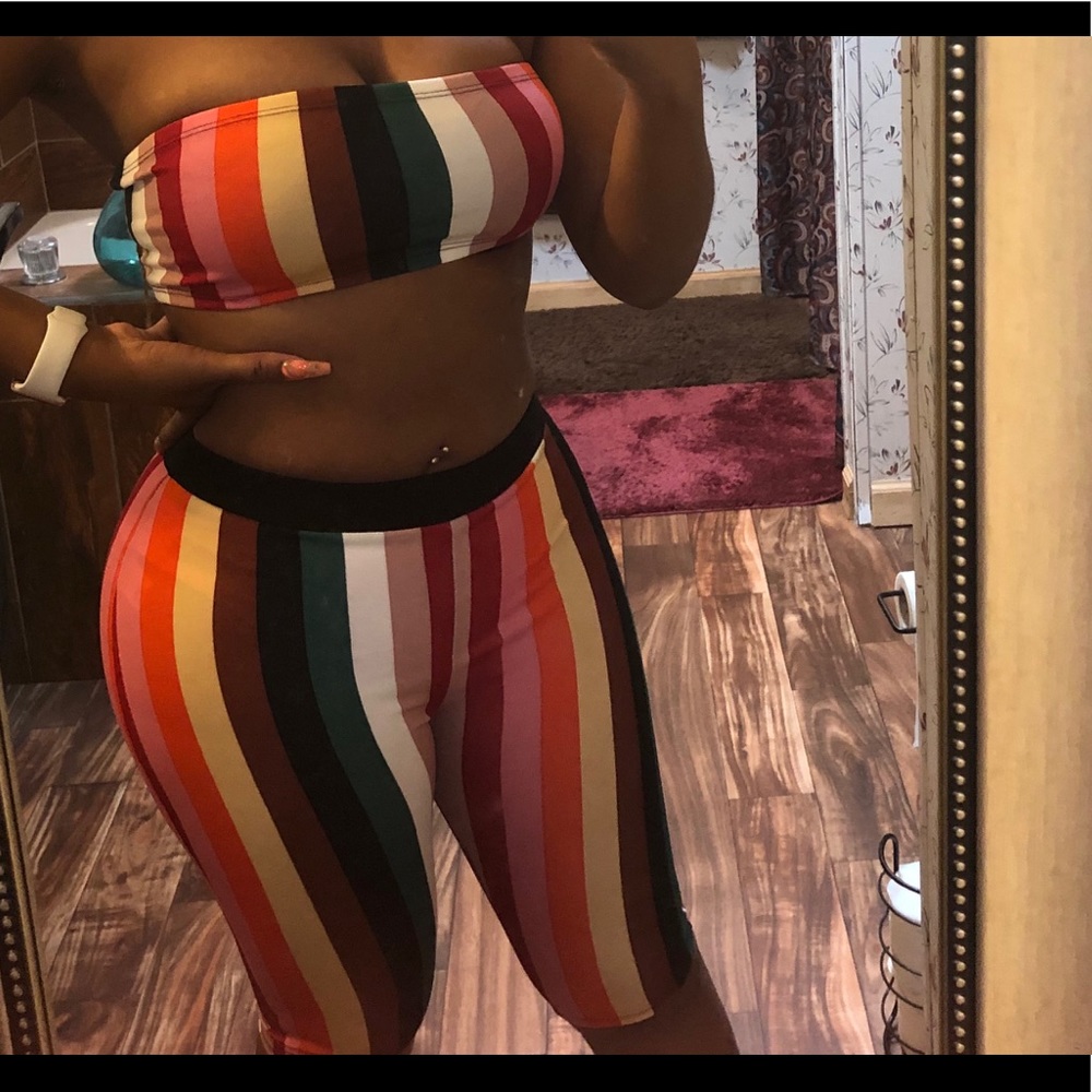 Striped tube set